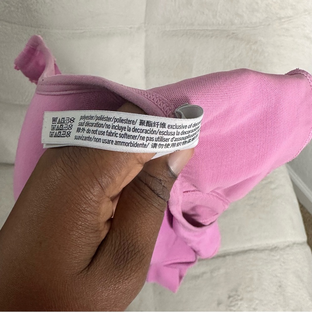 Victoria’s Secret Pink Wireless Sports Bra Racerback Adjustable Straps XXL - Picture 5 of 5